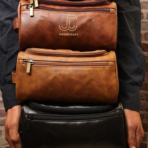 Benutzerdefinierte Herren Kulturtasche / PU Ledertasche / Kulturtasche Junge / Pu-Kulturtasche / große Kulturtasche / Xl Kulturtasche Geschenktasche
