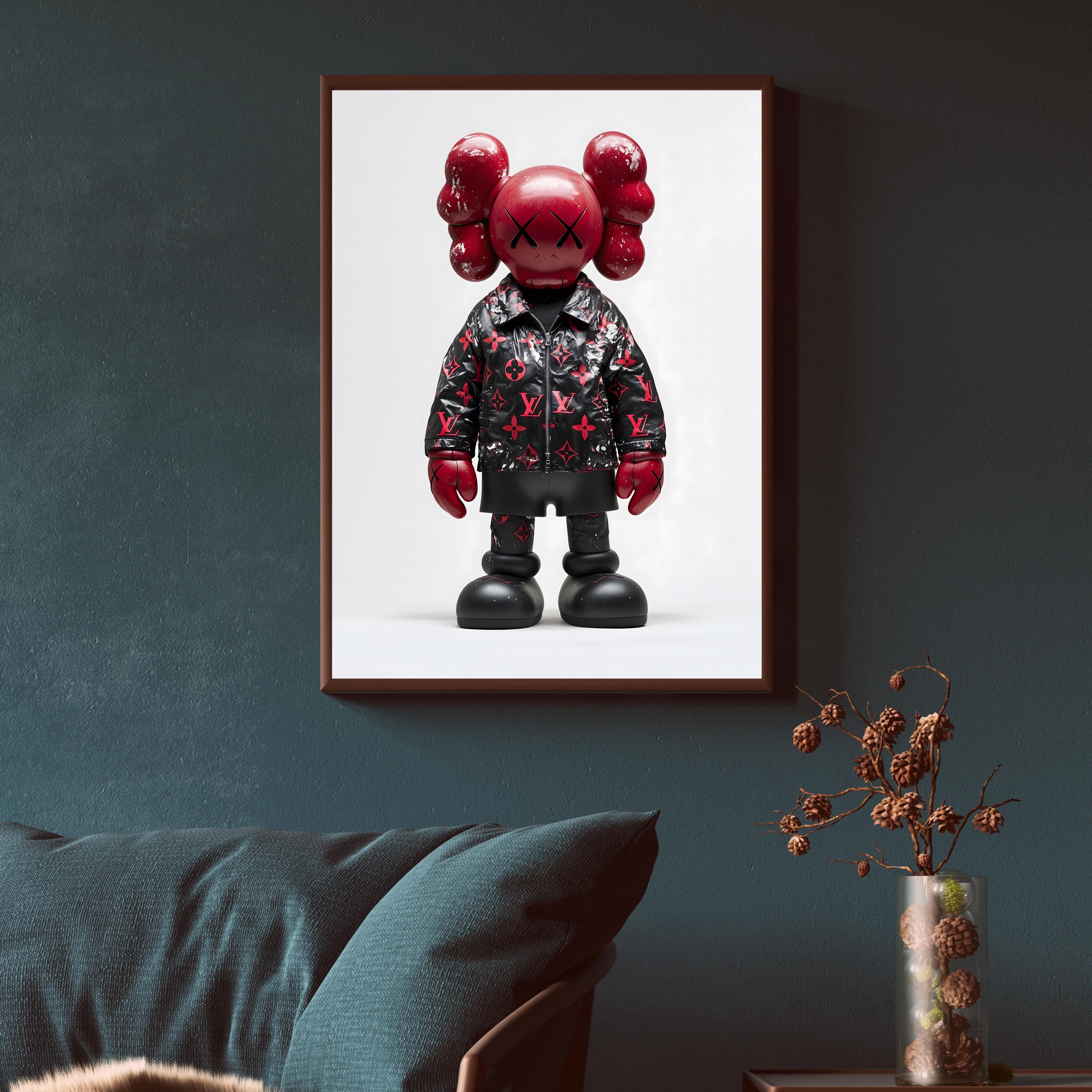 Kaws ポスター KAWS Companion Poster, Hypebeast Wall Art, Cartoon Poster