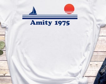 Jaws Amity Island Shirt: 1975 Movie Tee - Comfort Colors