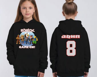 Sudadera personalizada de Roblox, regalo de cumpleaños para gamers