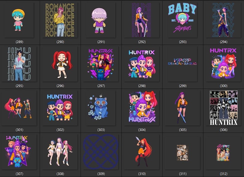 Sudadera con capucha personalizada de KPop Demon: Sudadera estampada de Huntrix imagen 15