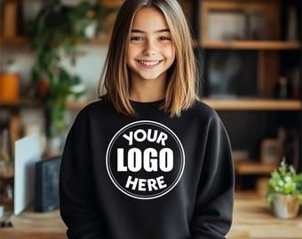 Custom Logo Youth Sweatshirt: Personalized Text or Photo