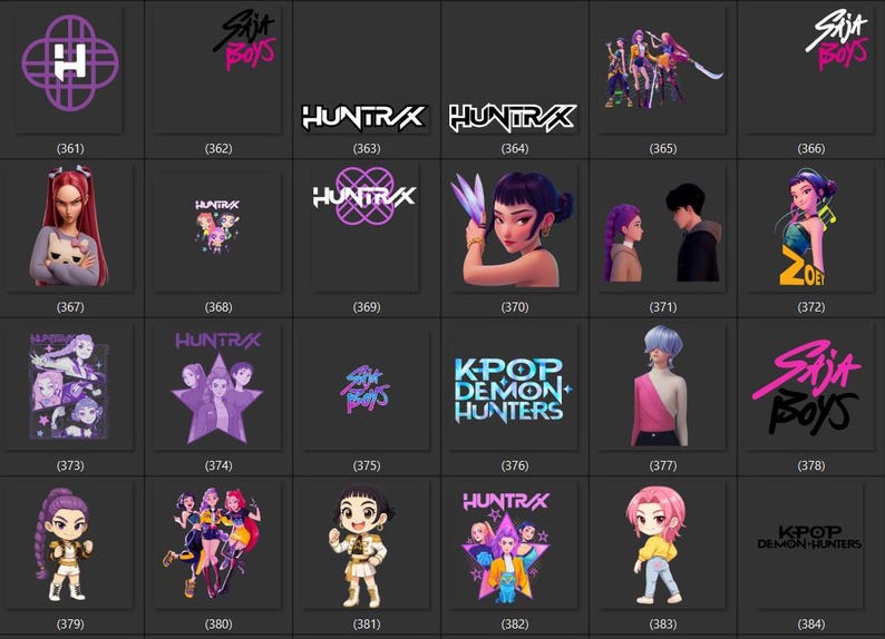 Sudadera con capucha personalizada de KPop Demon: Sudadera estampada de Huntrix imagen 17