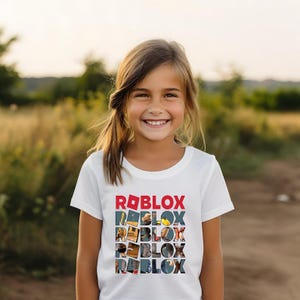 Roblox Gamer Comfort Colors® T-shirt: Youth Video Game T-Shirt, Kids Gaming Shirt, Cute Boys and Girls Game Birthday T-Shirt, Roblx Fan Tee