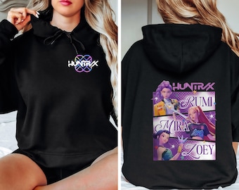 Huntrix Kpop  Hoodie, Spooky Anime Sweatshirt