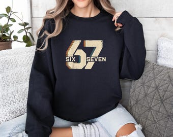 67 Comfort Colors Meme Sweatshirt: 67 Design Hoodie