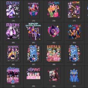 Sudadera con capucha personalizada de KPop Demon: Sudadera estampada de Huntrix imagen 6