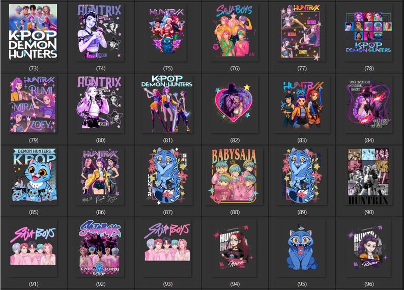 Sudadera con capucha personalizada de KPop Demon: Sudadera estampada de Huntrix imagen 6