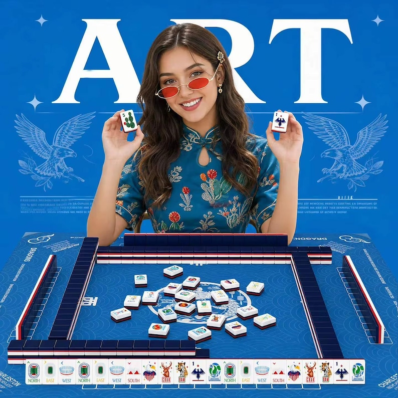 Kundenspezifisches heißes verkaufendes 2026 US Kanada-Mexiko-Fußball- Cup-Thema amerikanisches Mahjong-Schachspiel 160 RMB vierschichtiges Acryl Bild 6