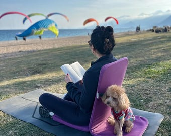 Foldable Meditation Chair: Comfortable Upright Support for Yoga