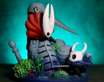 Hollow Knight Diorama | Hornet l The Little Knight hand-painted  3D figure  10cm (3,9")