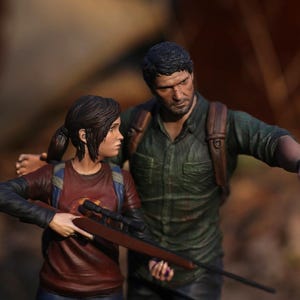 The Last Of Us  Ellie and Joel | hand - painted figure |  26 cm, 10.2 in