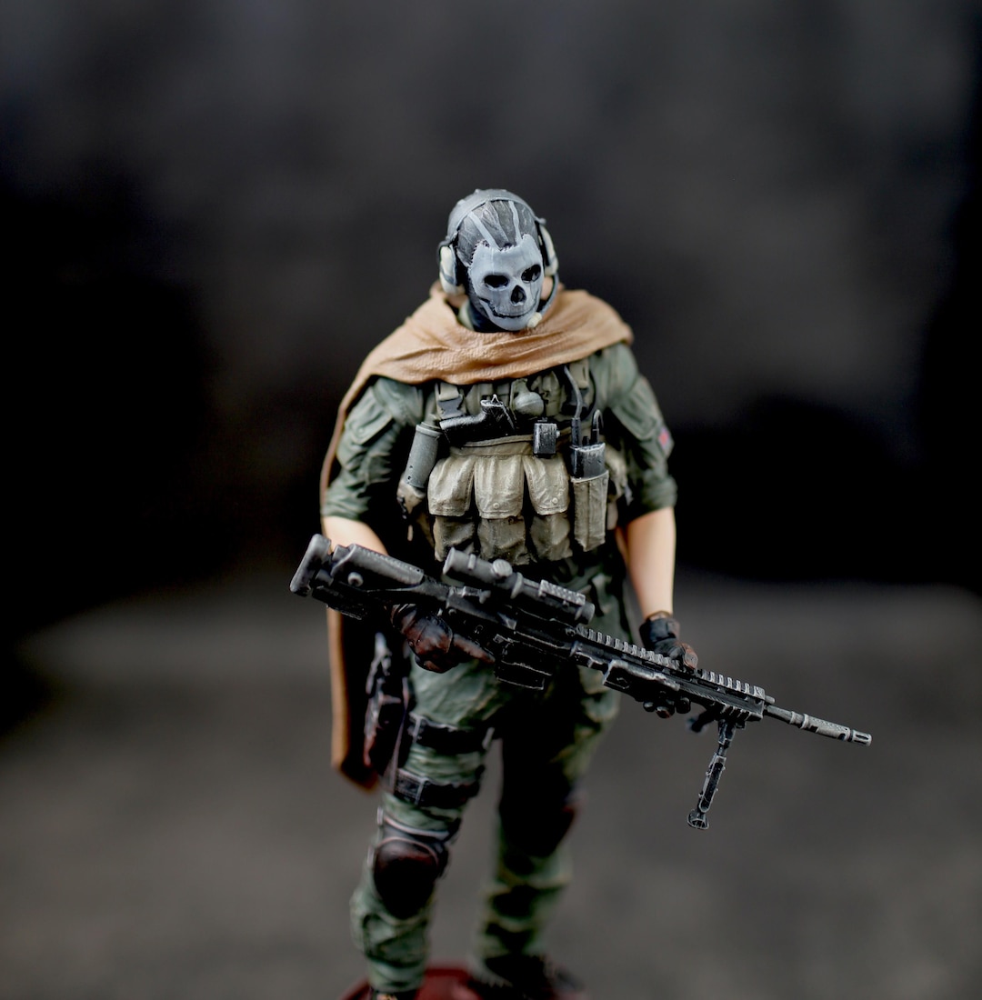 Simon Riley Figure Call of Duty Simon «ghost» Riley 3d Figure 26см - Etsy