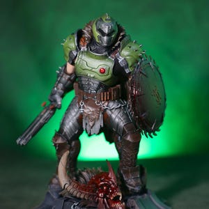 Figura de Doom the dark age / Impresa en 3D / 18 cm / 7 pulgadas / Pintada a mano / No oficial