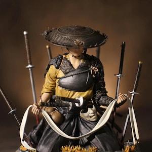 Ghost of Yotei Atsu - Hand-Painted Collectible fan art Figurine