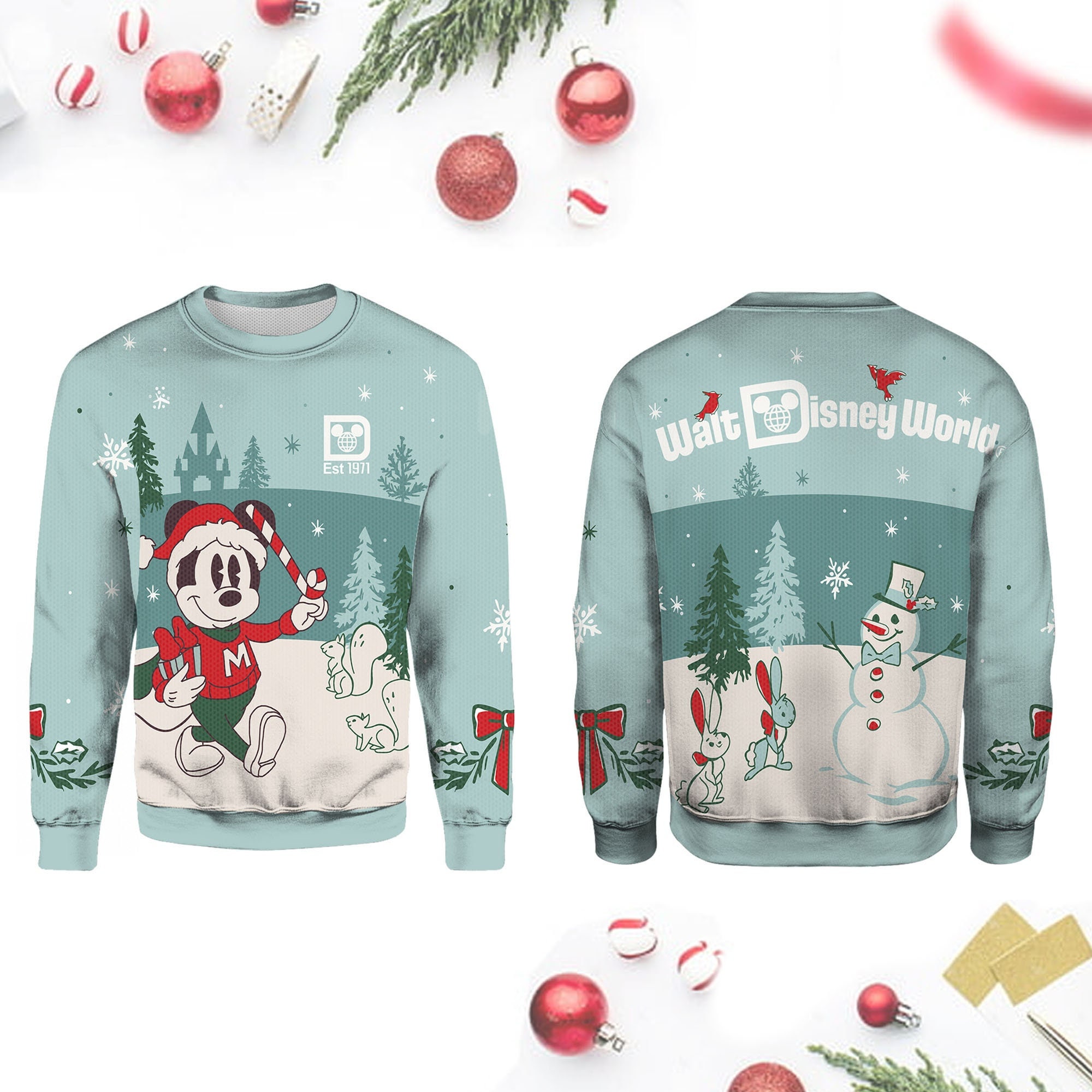 Discover Mickey Mouse Holiday Spirit Jersey Christmas Sweater