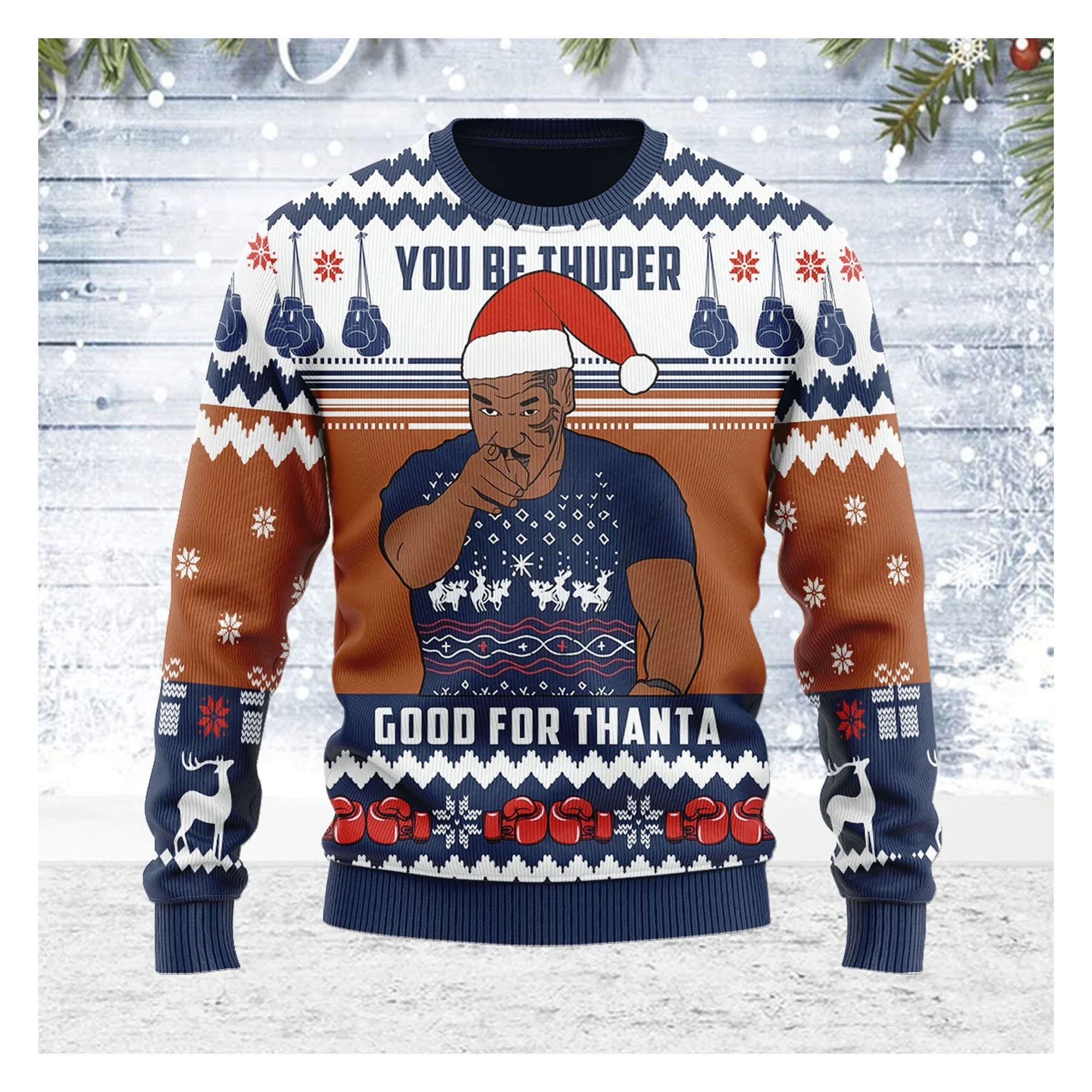 Mike Tyson Merry Christmas Sweater