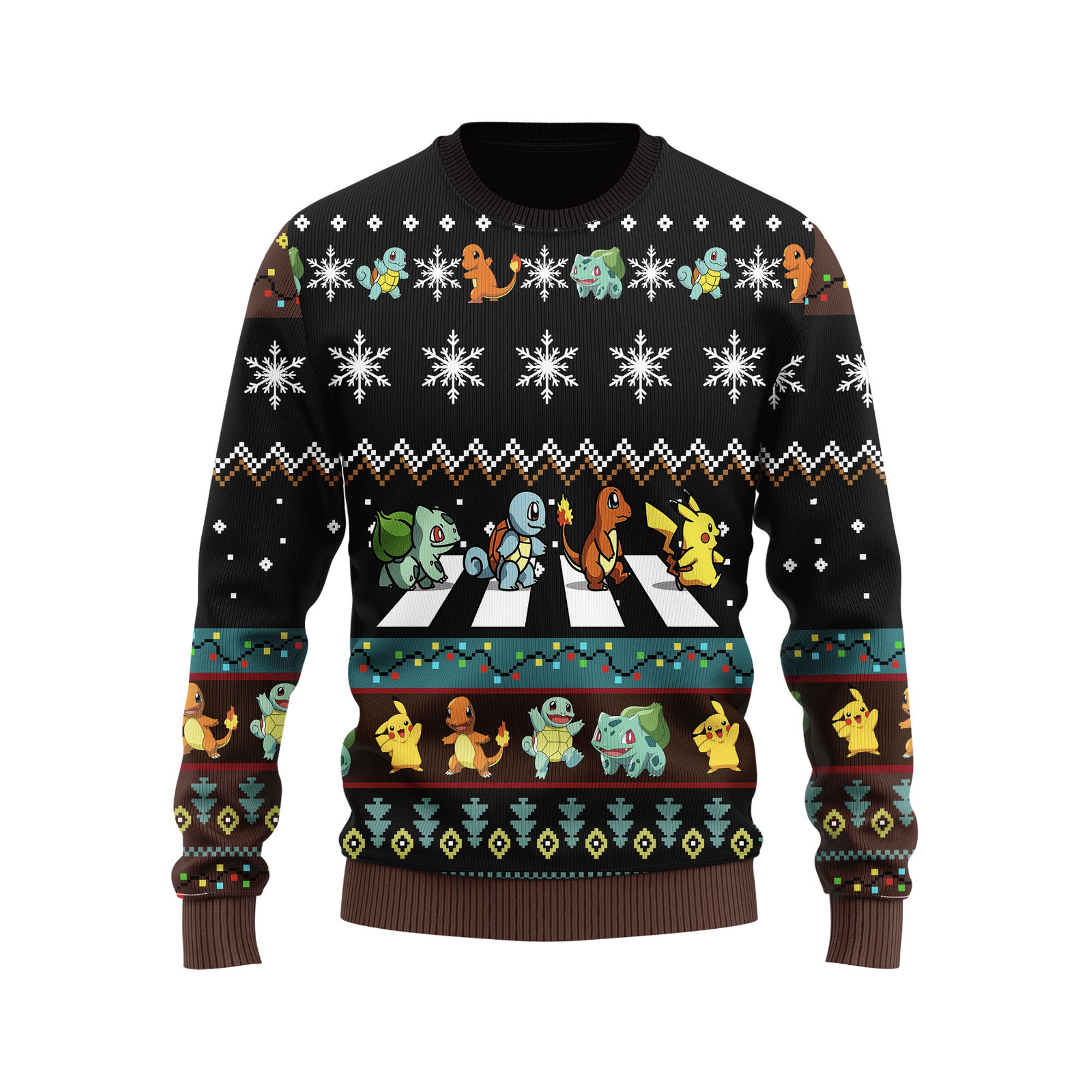 Discover The Starters On Abbey Road Pikachu And Gen Christmas Sweater