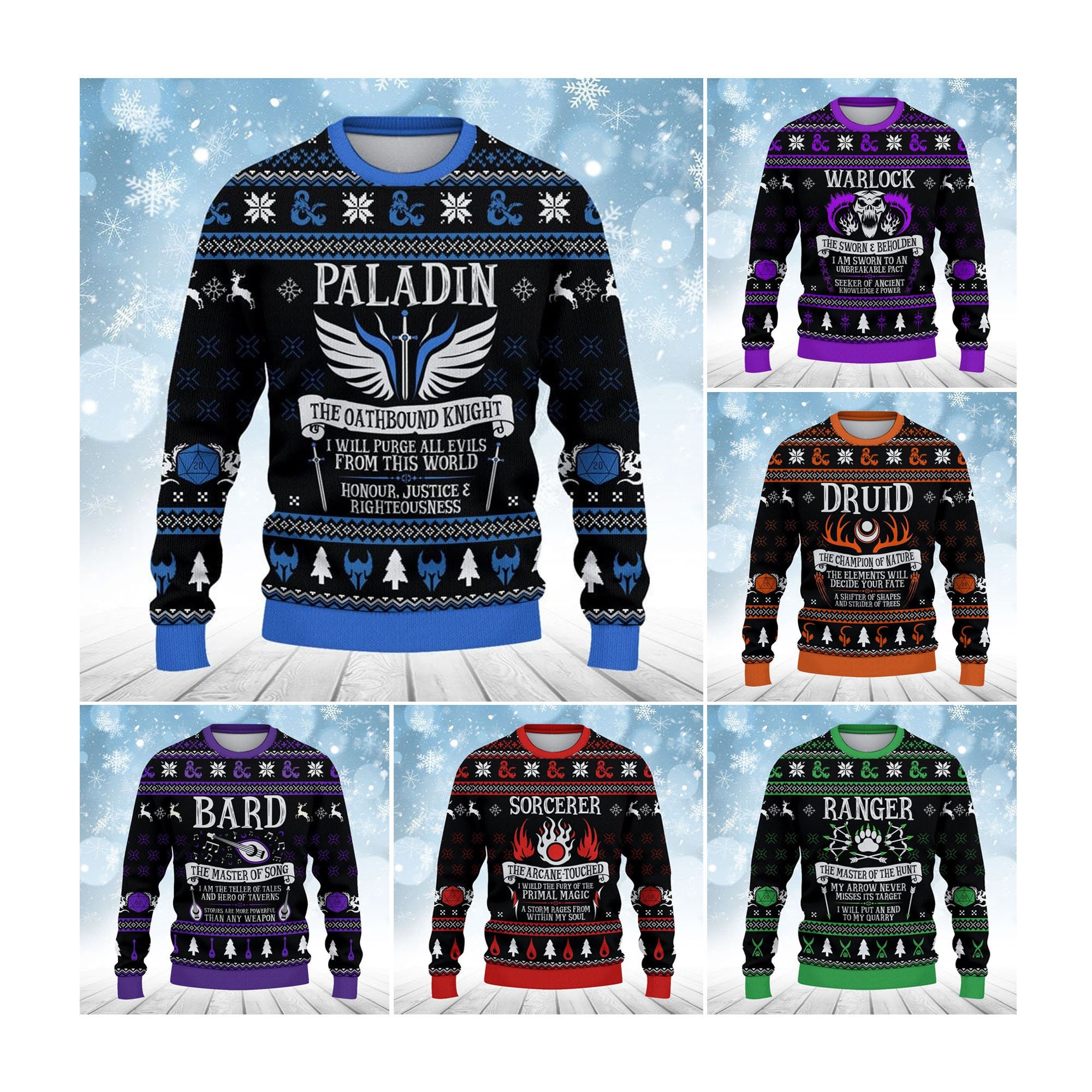 Dungeons and dragons store ugly sweater