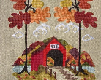 Autumn In Vermont counted cross stitch chart
