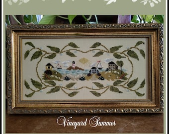 Vineyard Summer Counted Cross Stitch Pattern