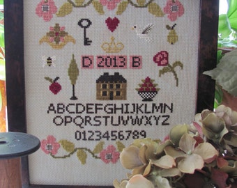 Simple Sampler Cross Stitch Chart