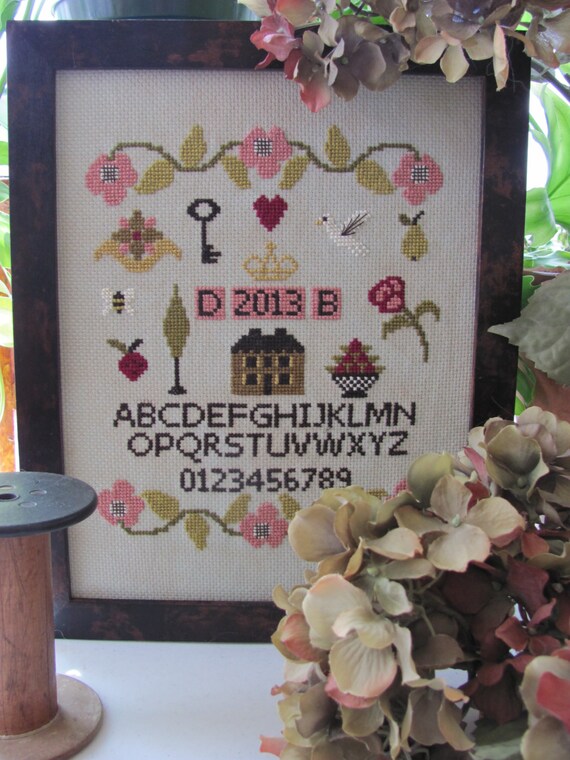 Simple Sampler Cross Stitch Chart - Etsy