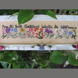 Garden Of Wildflowers Counted Cross Stitch Chart in PDF