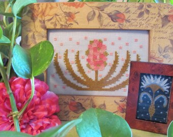 Funky Flower Sisters Andrea and Heather Counted Cross Stitch Pattern