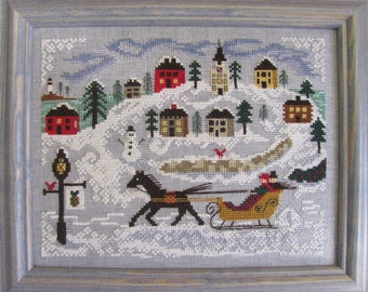 New England Winter Counted Cross Stitch Chart