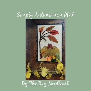 Simply Autumn as a PDF, cross stitch design, pattern
