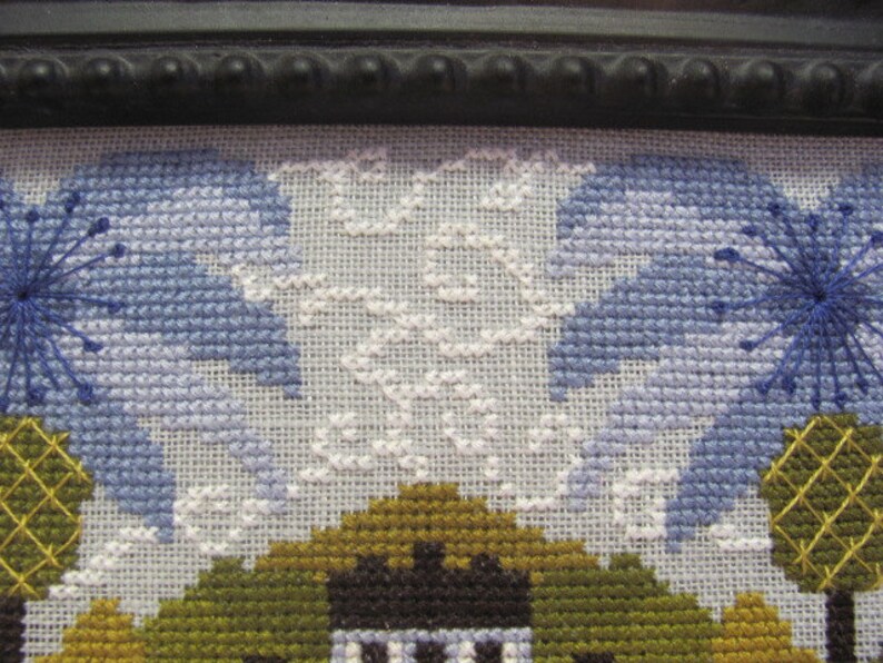 Blue Hawaiian Garden Counted Cross Stitch Chart image 5