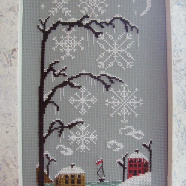 Winter Rose Manor Cross Stitch - Etsy