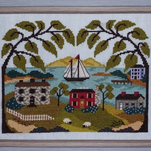 Mountain View Bay Counted Cross Stitch Chart