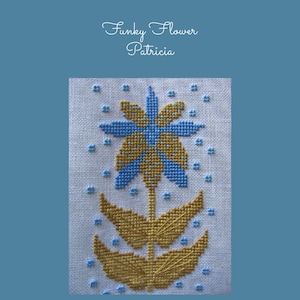 Funky Flower Patricia, Counted Cross Stitch Pattern