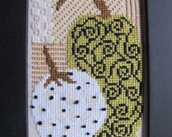 White Pumpkin Patch Retro Counted Cross Stitch Pattern - Etsy