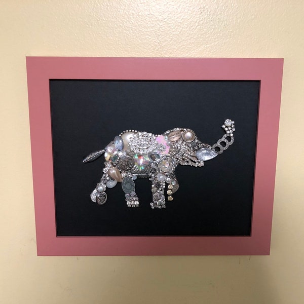 Framed Jewelry Art Etsy