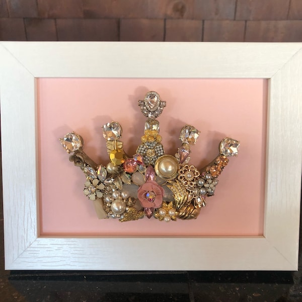 Framed Jewelry Art Etsy