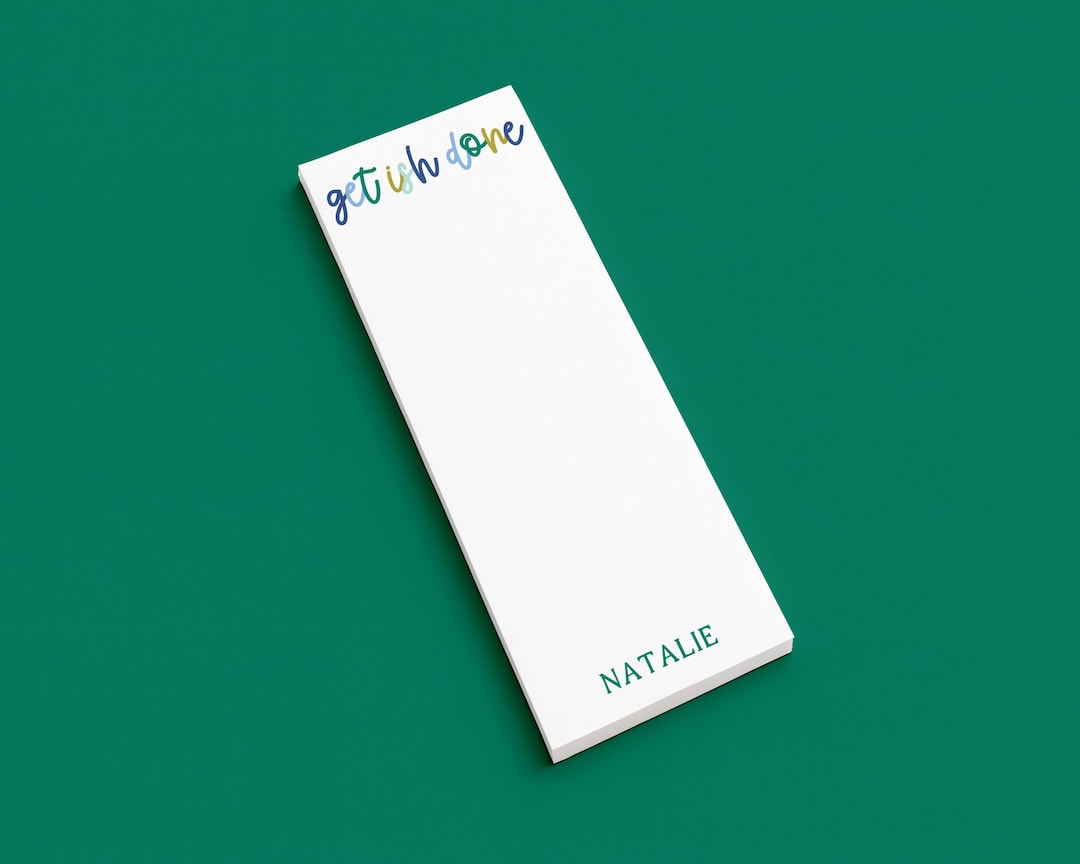 Personalized Skinny Notepad for Coworkers Teammates Get Ish Done Custom ...