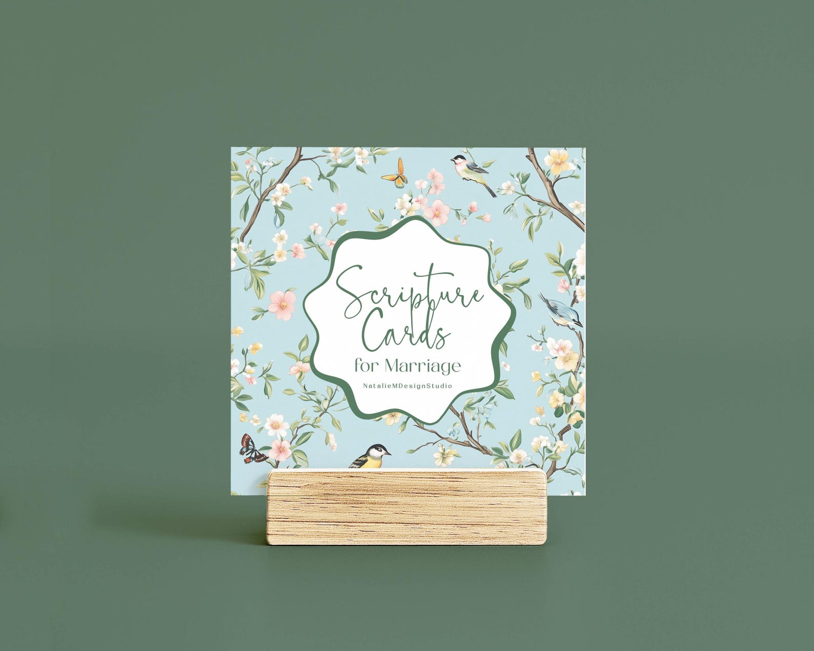 Scripture Cards for Marriage Set of 15 Cards with Acrylic Stand Encouragement for Married Couples Husband and Wife Daily Bible Readings