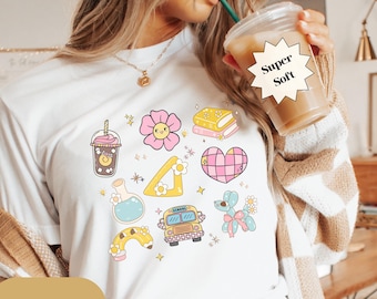 Retro Teacher Shirt Teach Shirt Teacher Shirts Cute Shirt for Teachers Elementary School Teacher Shirt Perfect Teacher Gift Groovy Teacher