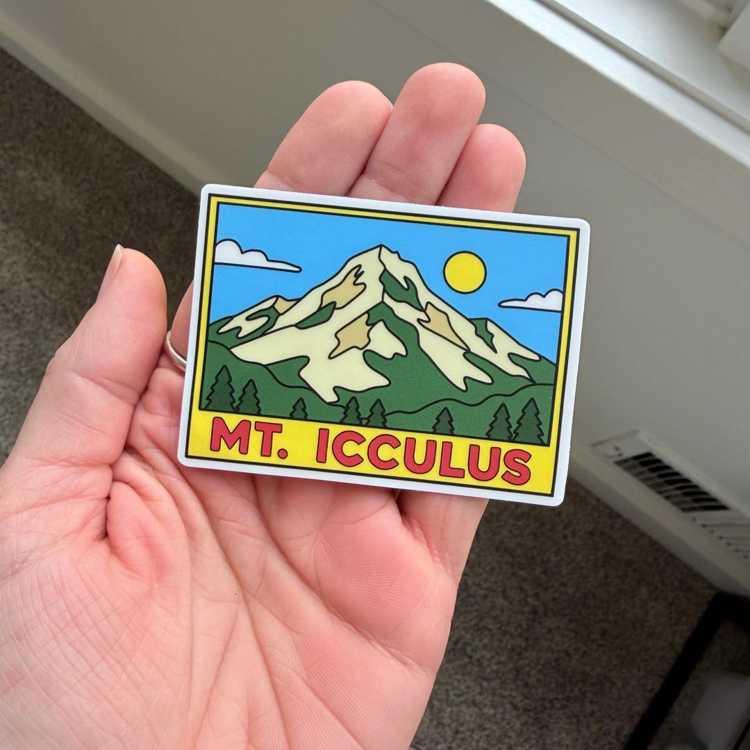 Icculus Mt. Icculus Sticker | Phish Sticker | Vintage National Park Style ...