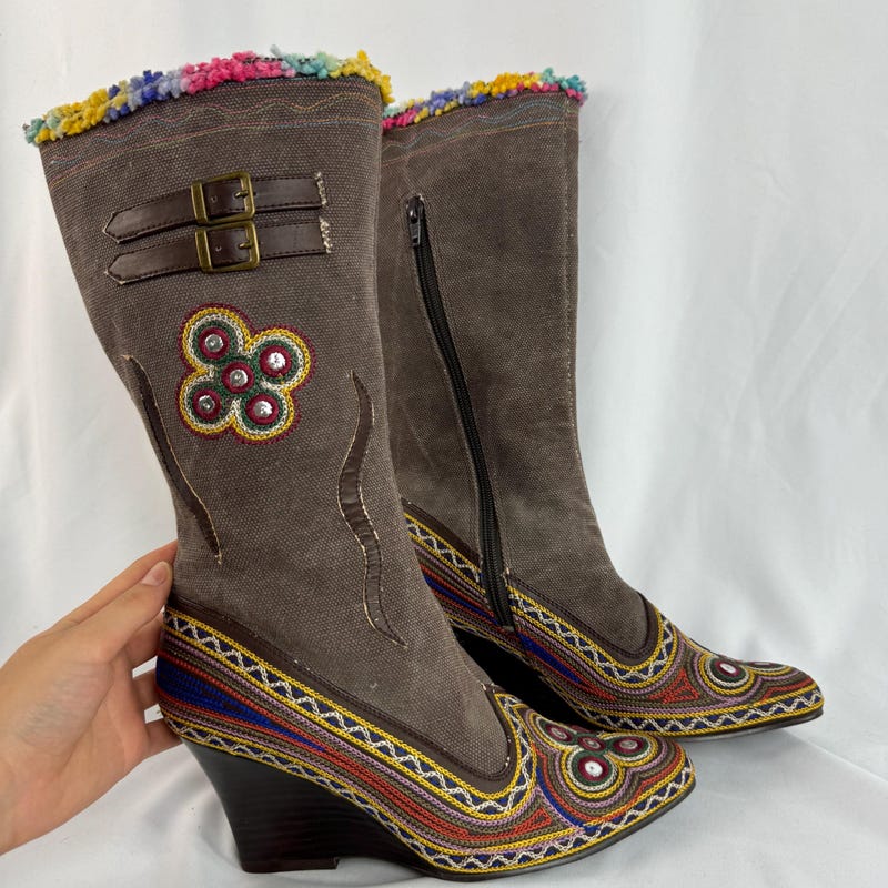 Hippie Tie Dye Men's Boots