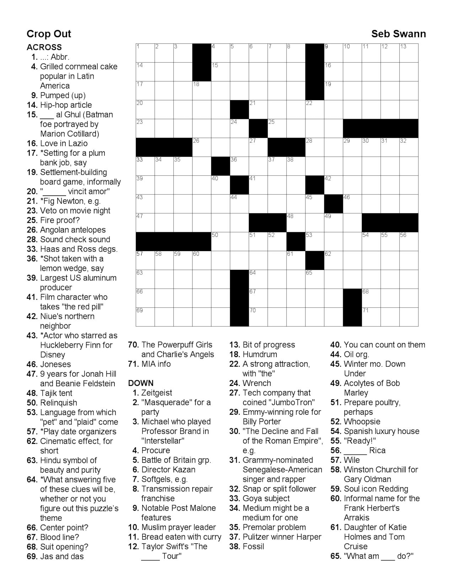 Burned Gift Of Old Crossword