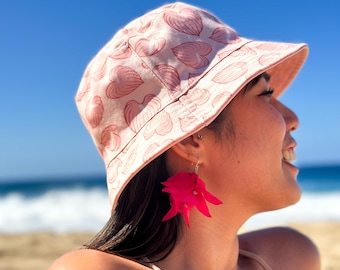 Rosa Bougainvillea Seide Ohrringe, Große Blumen Ohrringe, Rosa Blumen Ohrringe, Valentinstag Ohrringe, Hawaii Ohrringe, hypoallergene Haken