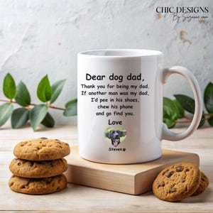 Custom Dog Photo Mug Personalized Pet Lover Gift Funny Dog Mug Dog Mom Dad Gift Double Sided Coffee Cup Pet Memorial