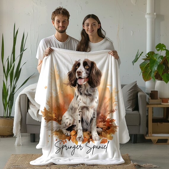 Springer Spaniel Dog Fleece Blanket Cozy Pet Throw Soft Luxury Puppy Blanket Perfect Gift for Dog Lovers Christmas Dog Blanket Etsy UK