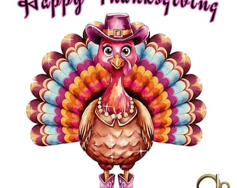 Western Thanksgiving Turkey Png, Pink Turkey png,Funny Turkey, Thankful Png, Cool Turkey, pumpkin png cowboy Turkey png, thanksgiving png