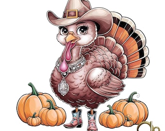 Western Thanksgiving Turkey Png, Western Turkey png,Funny Turkey, Thankful Png, Cool Turkey, pumpkin png cowboy Turkey png, thanksgiving png