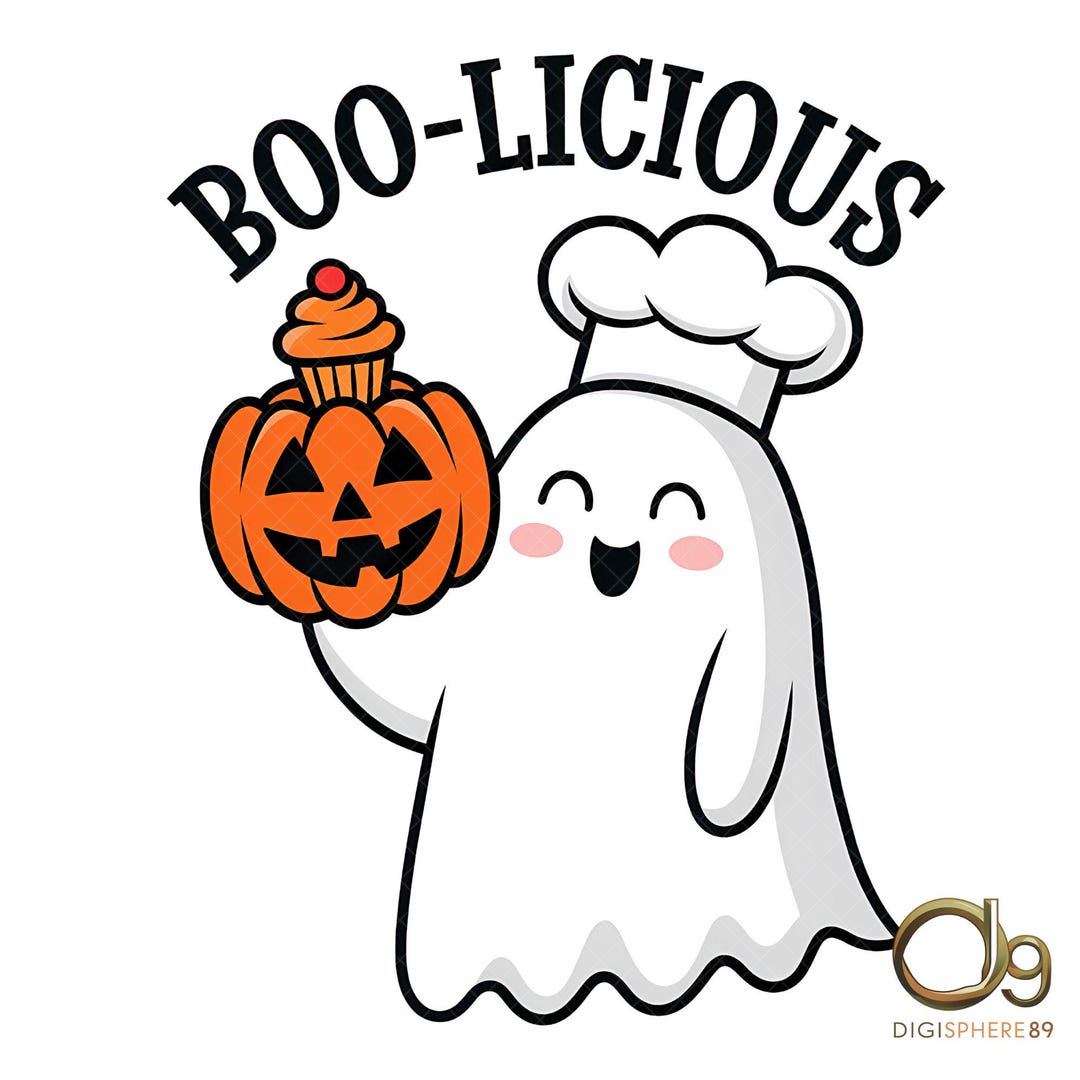 Boo Chef Ghost Png, Cute Halloween Ghosts, Bougie Ghost, Fall Png ...